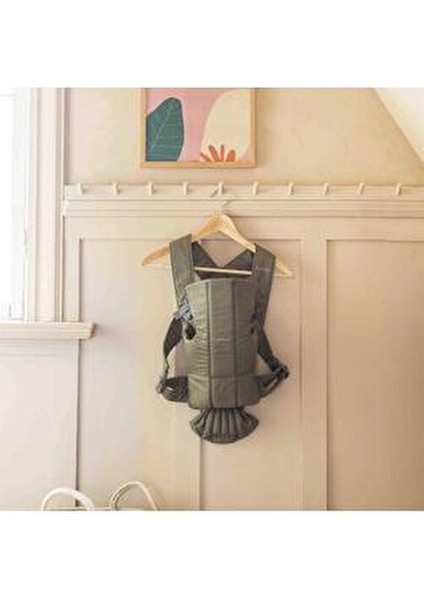 Kanguru Mini 3D Pamuk / Koyu Yeşil 0-2 Yaş için Yumuşak ve Rahat Taşıma