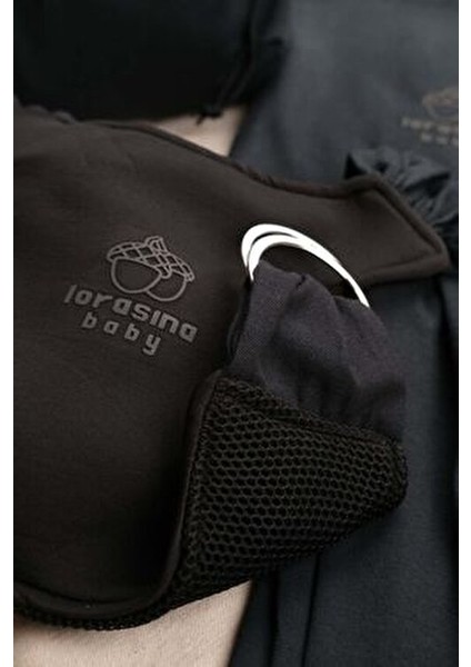 Baby Sırt Destekli Ayarlanabilen Sling Taşıma Şalı Gri Renk Ergonomik Tasarım ile Konforlu Kullanım