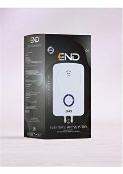 End Elektrikli Ani Su Isıtıcı Banyo Şofbeni Beyaz Renkli Kompakt Tasarım indirimleri