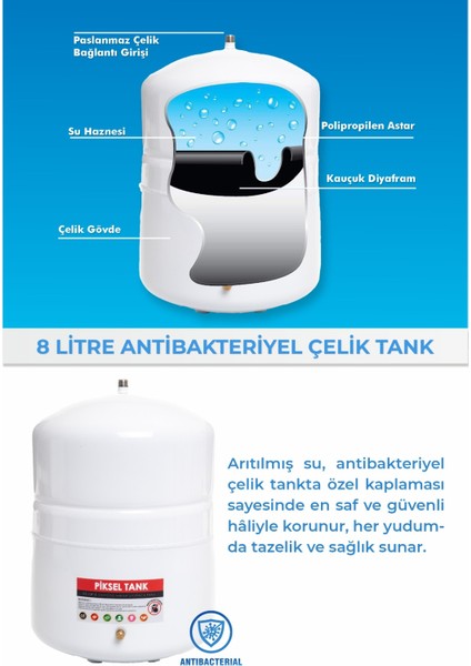 14 Aşamalı EVA Membranlı Multimineralli Su Arıtma Cihazı