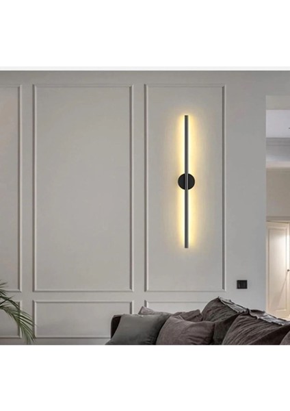 Modern Premium Kablosuz Pilli Gün Işığı LED Aplik-Siyah 70CM (Pil Dahil) fiyatları