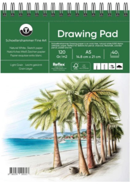 Keep Smiling Çizim ve Boyama Seti 75’li+ Eskiz Defteri A5 120 gr 40yp-Çizim Defteri