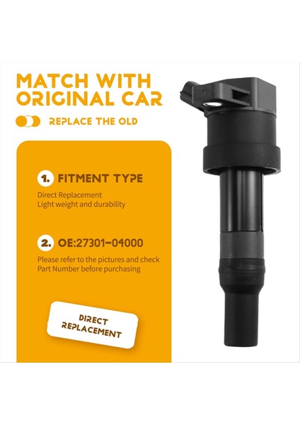 Hyundai I10 Kia Picanto 2011-2015 Sabah 2011-2014 Aksesuarları Için Araba Ateşleme Bobini 2730104000 27301-04000 (Yurt Dışından) modelleri