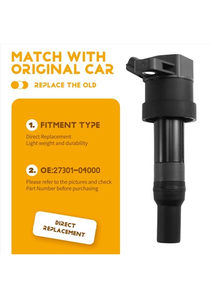 Hyundai I10 Pa 1.0 Kia Picanto Ta 1.2 Rio Ub 1.25 Için Araba Ateşleme Bobini 27301-04000 (Yurt Dışından) indirimleri