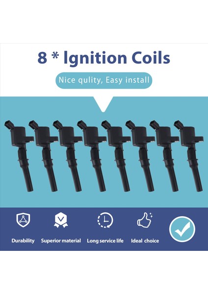 8pcs Ateşleme Bobinleri Ford F150 Için DG508 4.6 5.4l DG-508 Ateşleme Bobini 3W7Z12029AA 8W7E-12A366-AA (Yurt Dışından) indirimleri