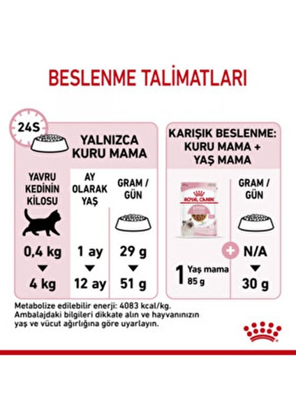 Yavru Kediler İçin İstiridye Aromalı Kuru Kedi Maması 10 kg Ekonomik Segment