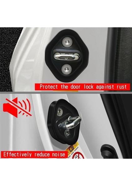 1 Set Araba Silikonunu Azaltan Gürültü Kapısı Kilit Koruyucu Mandallar Honda Accord Için Tıpa Kapakları Civic Crv Hrv Odyssey (Yurt Dışından) fırsatları