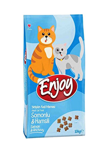 Somonlu ve Hamsili Yetişkin Kedi Maması 10 kg Ekonomik Paket Lezzetli Somon ve Hamsi fiyatları
