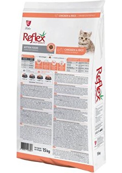 Tavuklu Yavru Kedi Maması 15 kg Yüksek Kalite Besleyici İçerik ile İstiridye Tatlı