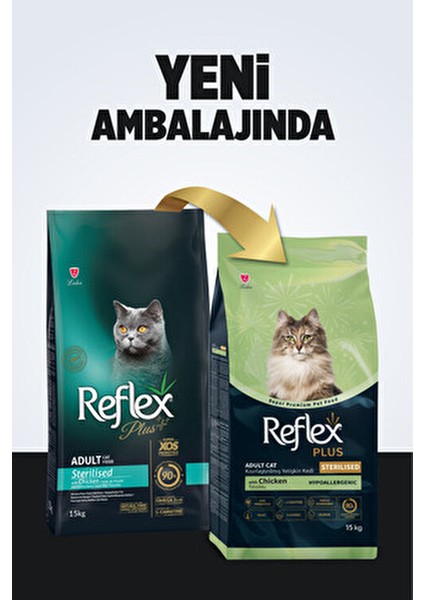 Plus Tavuklu Kısırlaştırılmış Yetişkin Kedi Maması 15 kg Süper Premium Kalite modelleri