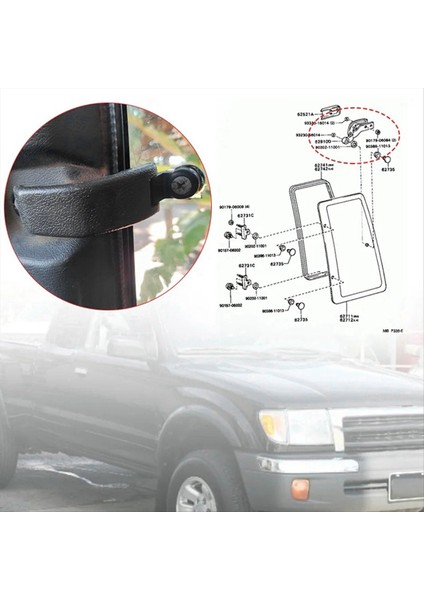 62910-89102 Toyota Hılux RN85 Tacoma 1989-2000 Pencere Krankları Için Toyota Için Sol Sol Sol Quatar Pencere Mandal Kilidi (Yurt Dışından) indirimleri