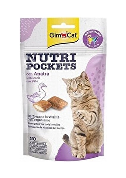 Nutripockets Ördekli Kedi Ödülü 60 gr Lezzetli Ödül Kediler İçin Enerji Verici fiyatları