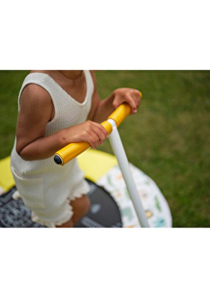 Jungle Temalı Sesli Trambolin - Yumuşak Tutma Sapı ile 78x75x10 cm Eğlenceli Bahçe Oyuncağı