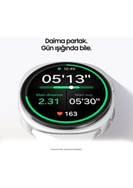 Galaxy Watch8 Small Gümüş SM-L320NZSATUR Akıllı Saat Kalp Ritmi Ölçme ve GPS Özellikleriyle
