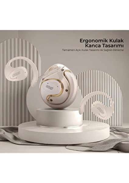 W1 Açık Ows Kulakiçi Bluetooth Kulaklık Suya Dayanıklı Dokunmatik Kontrol Özelliği ile