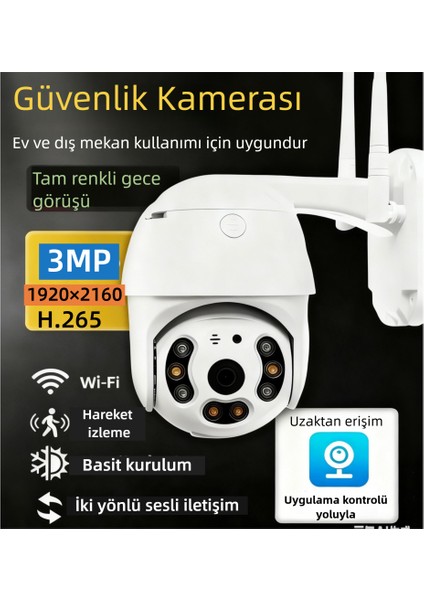 C6S2L-WIFI Güvenlik Kamerası, Hem Iç Hem De Dış Mekan Kullanımı Için Uygundur, 3 Megapiksel Yüksek Çözünürlüklü Lens, Tam Renkli Gece Görüşü ve Iki Yönlü Sesli Interkom Özelliğine Sahiptir. fiyatları