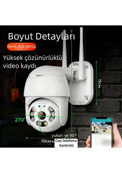 C6S2L-WIFI Güvenlik Kamerası, Hem Iç Hem De Dış Mekan Kullanımı Için Uygundur, 3 Megapiksel Yüksek Çözünürlüklü Lens, Tam Renkli Gece Görüşü ve Iki Yönlü Sesli Interkom Özelliğine Sahiptir. modelleri