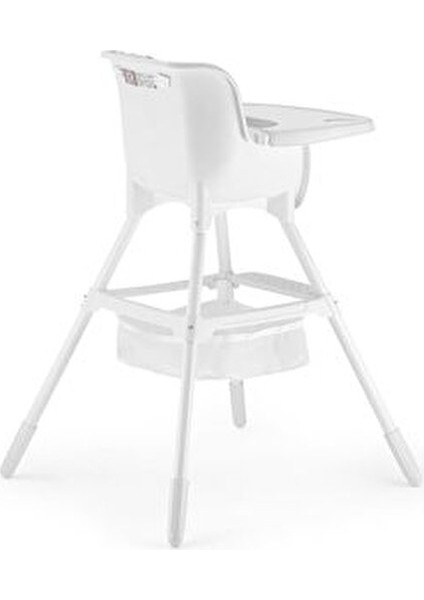 Seul Beyaz Sepetli Mama Sandalyesi 0 - 3 Yaş İçin Taşınabilir Kolay Temizlenebilir
