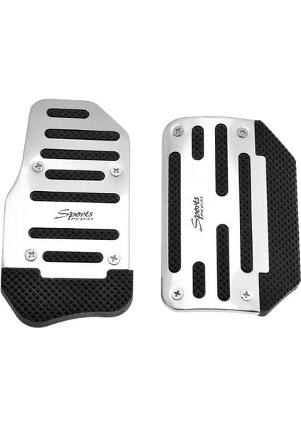 2pcs Gaz Hızlandırıcı Pedal ve Fren Pedalı Kapak Ayak Pedi Evrensel Otomatik Şanzıman Arabası (Yurt Dışından)