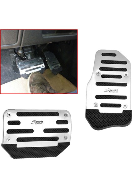 2pcs Gaz Hızlandırıcı Pedal ve Fren Pedalı Kapak Ayak Pedi Evrensel Otomatik Şanzıman Arabası (Yurt Dışından) fiyatları
