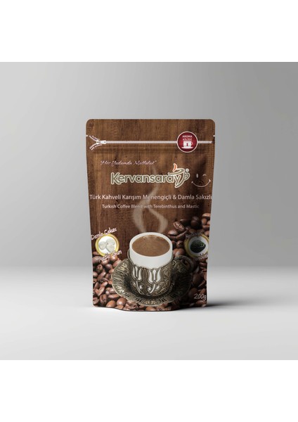 Türk Kahveli Karışım Menengiçli & Damla Sakızlı (200 gr)