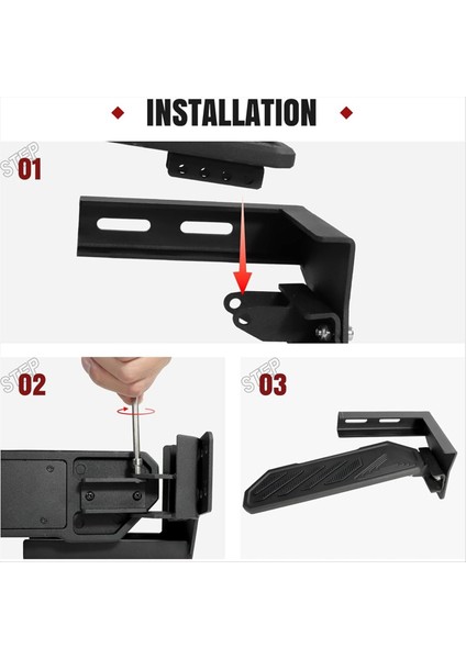 Jeep Wrangler Jk 2007-2017 Için Ölü Pedal Ayağı Dinlenme Pedi, Sol Yan Panel Kayma Önleyici Ayak Pedal Pedleri (Yurt Dışından) modelleri