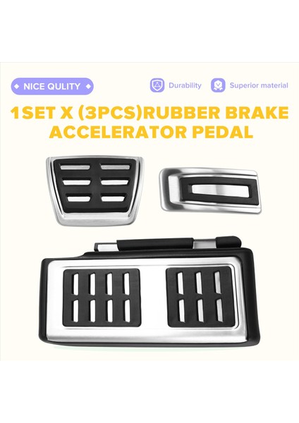 1997-2019&#39;DA Vw Golf Mk7 Için Paslanmaz Çelik Kauçuk Fren Hızlandırıcı Pedalı Anti-Slip Sportif Estetik (Yurt Dışından) fırsatları