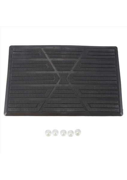 Evrensel Araba Zemin Mat Pad Topuk Ayak Halı Pedalı Yama Kapağı Ön Anti -Sıdlı Pedal Mat - 25X16CM (Yurt Dışından)