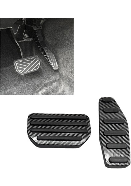 Suzuki Jimny Için 2019 2020 2021 Araba Hızlandırıcı Fren Ayak Pedalı Kapağı Alüminyum Alaşım Pedal Ped Aksesuarları, Otomatik (Yurt Dışından) fiyatları