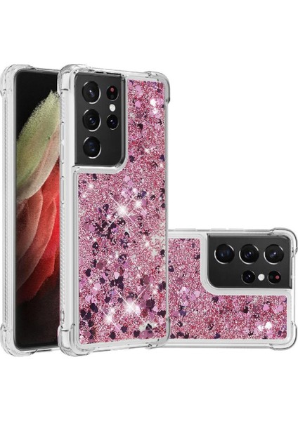 Samsung Galaxy S21 Ultra 5g Glitter Sparkle Sevimli Quicksand Için Telefon Kılıfı (Yurt Dışından) fırsatları