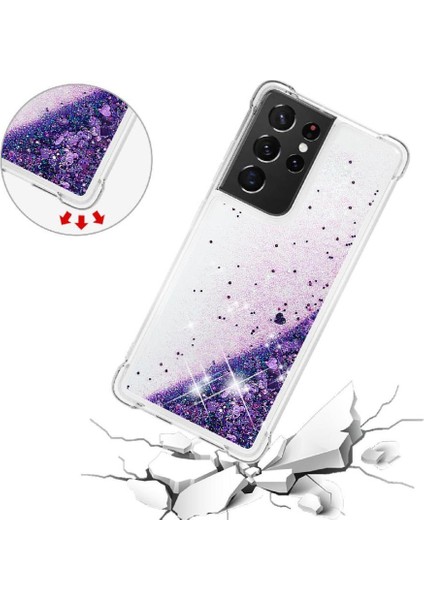 Samsung Galaxy S21 Ultra 5g Glitter Sparkle Sevimli Quicksand Için Telefon Kılıfı (Yurt Dışından) fırsatları