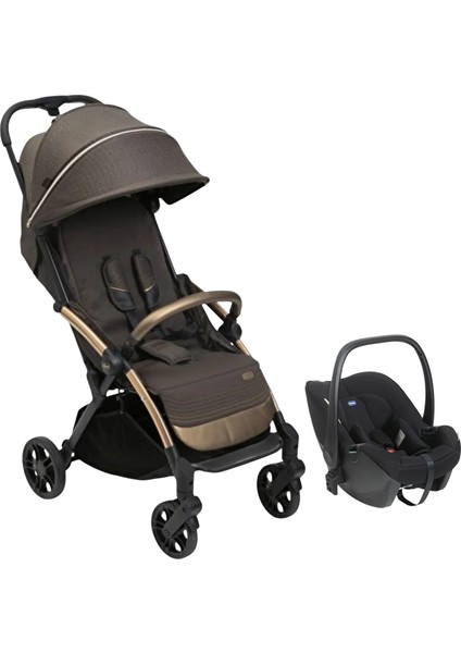 Goody Xplus Kabin Travel Sistem-Seyahat Sistem Bebek Arabası Bronze Lizard Re_lux