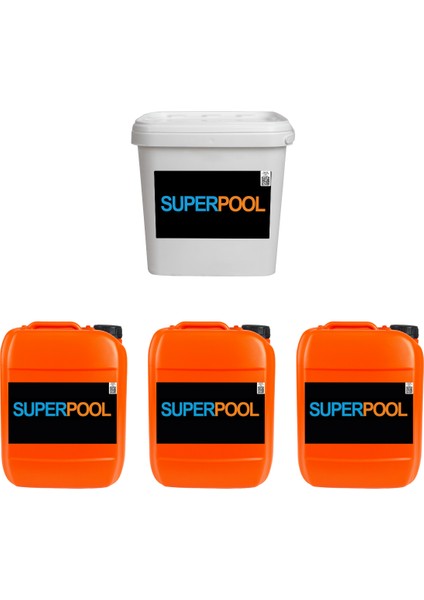 SPP Superpool 4'lü Havuz Bakım Kimyasal Seti 10 KG