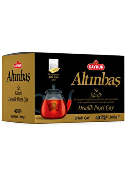 Altınbaş Sade Demlik Poşet Çay 200 gr 40'lı x 8 Kolay Demlik Çay modelleri