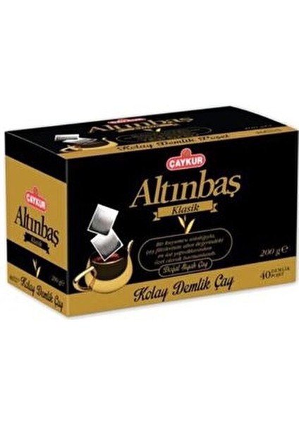 Altınbaş Sade Demlik Poşet Çay 200 gr 40'lı x 8 Kolay Demlik Çay fırsatları