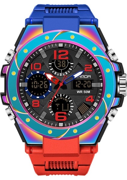 Gençlik Saat Açık Hava Sporları Işıklı Su Geçirmez Çok Işlevli Erkek ve Kadın Öğrenci Çalar Saati (Yurt Dışından)