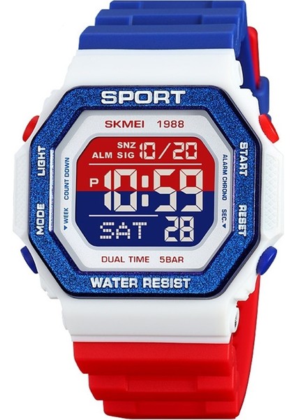 Erkekler Için Harika Açık Hava Spor Saati Kare Kadranlı Çok Işlevli Erkekler (Yurt Dışından)