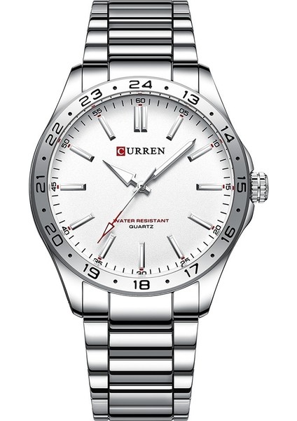 Curren Karien 8452 Erkek Iş Çelik Saati 24 Saat Göstergeli Kuvars Günlük (Yurt Dışından)
