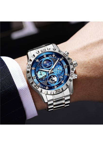 Erkek Saati Tam Otomatik Su Geçirmez Moda Kore Tarzı Yıldızlı Gökyüzü Erkek Öğrenci Işıklı Takvim (Yurt Dışından) modelleri