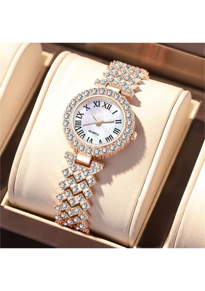 Moda Roma Desen Elmas Kadın Saati Kuvars Saat Bilezik (Yurt Dışından) fiyatları