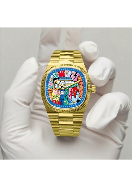 Erkekler Için Büyük Kadranlı Kare Saat, Üst Düzey Çizgi Roman Film Saati (Yurt Dışından) modelleri