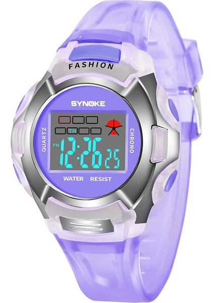 Çocuk Saati Işıklı Su Geçirmez Spor Kız Erkek Öğrenci Saat (Yurt Dışından)