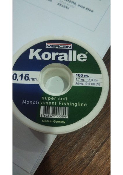 Koralle Supersoft Mono Misina 100MT.-0,16MM