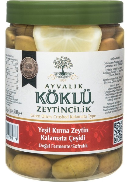 Yeşil Kalamata Zeytin 1000 cc
