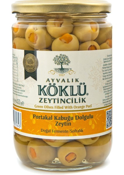 Portakal Kabuğu Dolgulu Zeytin 660 cc