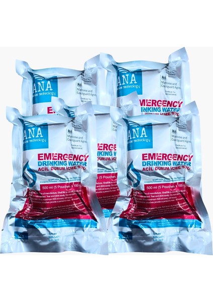 Ana Acil Durum İçme Suyu 100MLX5 Adet Sağlıklı ve Güvenilir Su modelleri