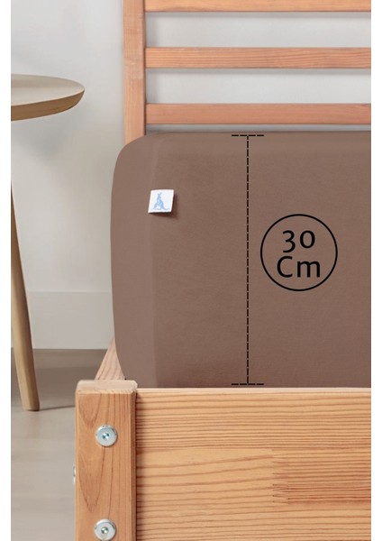 Sertifikalı Organik Pamuklu Lastikli Çarşaf Kahverengi L Tek Kişilik - Çift Kişilik L Örme Penye modelleri