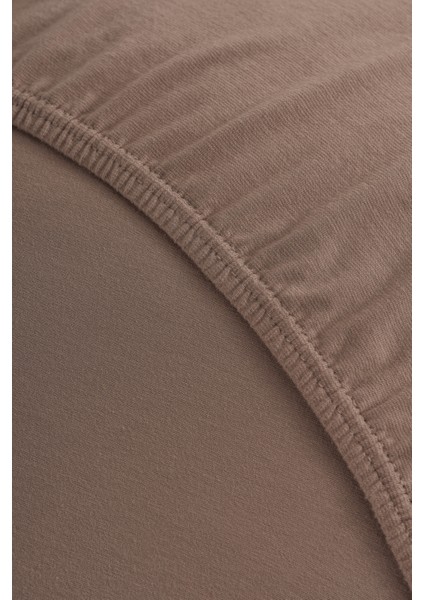 Sertifikalı Organik Pamuklu Lastikli Çarşaf Kahverengi L Tek Kişilik - Çift Kişilik L Örme Penye indirimleri