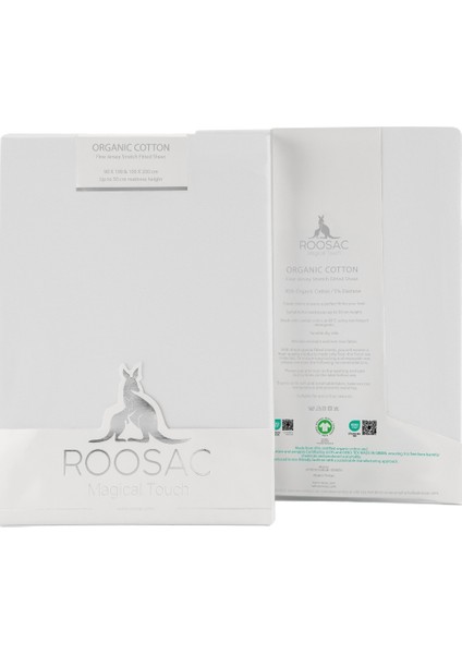 Sertifikalı Organik Pamuklu Lastikli Çarşaf Silver L Tek Kişilik - Çift Kişilik L Örme Penye