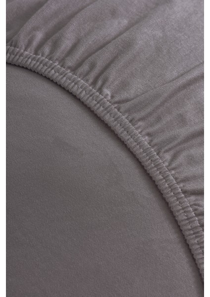 Sertifikalı Organik Pamuklu Lastikli Çarşaf Antrasit L Tek Kişilik - Çift Kişilik L Örme Penye indirimleri